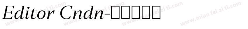 Editor Cndn字体转换